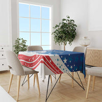 History Began 4th of July Personalized Tablecloth Statue of Liberty US Flag