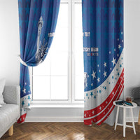 History Began 4th of July Personalized Window Curtain Statue of Liberty US Flag