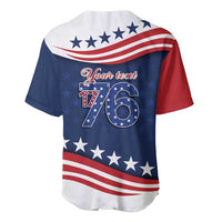 July 4th 1776 American Flag Vintage Personalized Baseball Jersey USA Independence Day