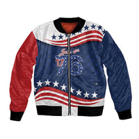 July 4th 1776 American Flag Vintage Personalized Bomber Jacket USA Independence Day