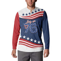 July 4th 1776 American Flag Vintage Personalized Button Sweatshirt USA Independence Day