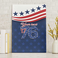 July 4th 1776 American Flag Vintage Personalized Canvas Wall Art USA Independence Day