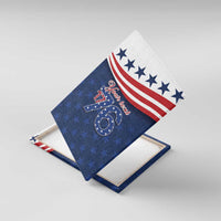 July 4th 1776 American Flag Vintage Personalized Canvas Wall Art USA Independence Day
