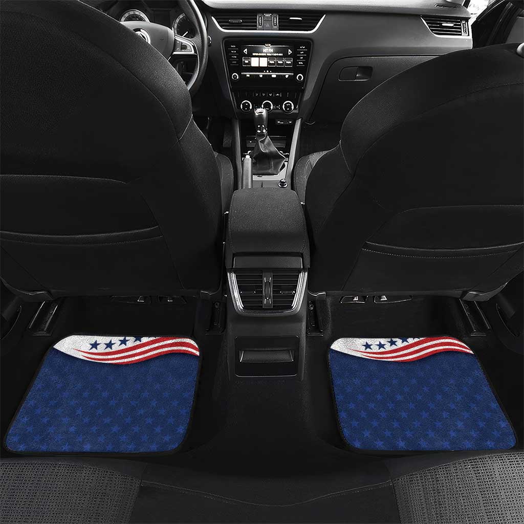 July 4th 1776 American Flag Vintage Personalized Car Mats USA Independence Day
