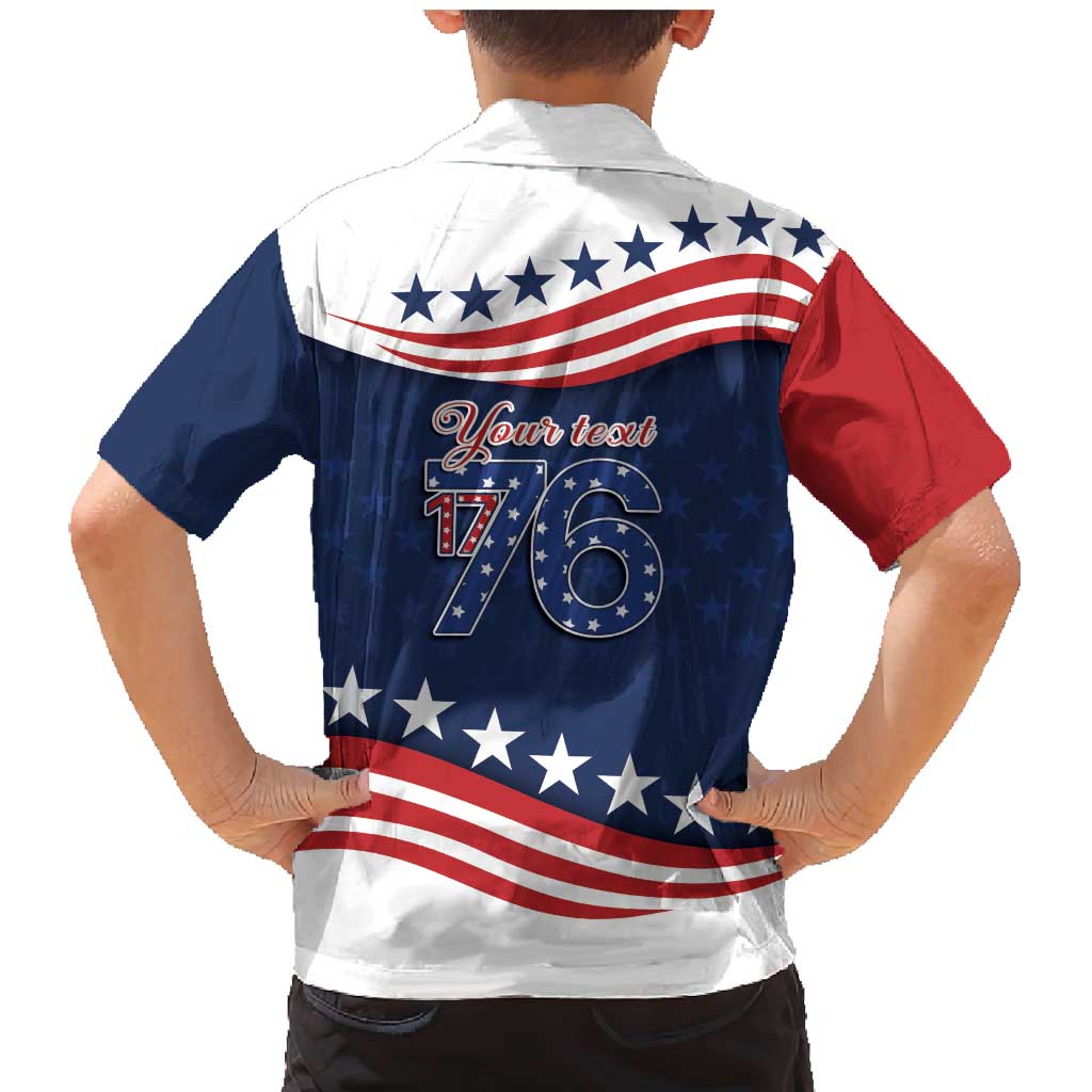 July 4th 1776 American Flag Vintage Personalized Family Matching Mermaid Dress and Hawaiian Shirt USA Independence Day