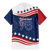 July 4th 1776 American Flag Vintage Personalized Family Matching Mermaid Dress and Hawaiian Shirt USA Independence Day