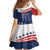 July 4th 1776 American Flag Vintage Personalized Family Matching Off Shoulder Short Dress and Hawaiian Shirt USA Independence Day