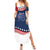 July 4th 1776 American Flag Vintage Personalized Family Matching Summer Maxi Dress and Hawaiian Shirt USA Independence Day