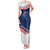 July 4th 1776 American Flag Vintage Personalized Family Matching Tank Maxi Dress and Hawaiian Shirt USA Independence Day