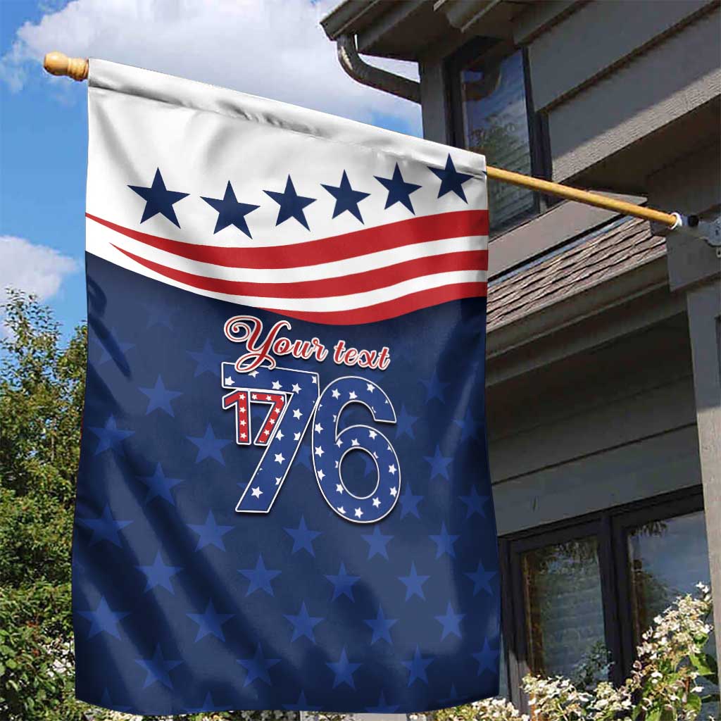 July 4th 1776 American Flag Vintage Personalized Garden Flag USA Independence Day