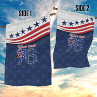 July 4th 1776 American Flag Vintage Personalized Garden Flag USA Independence Day
