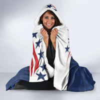 July 4th 1776 American Flag Vintage Personalized Hooded Blanket USA Independence Day