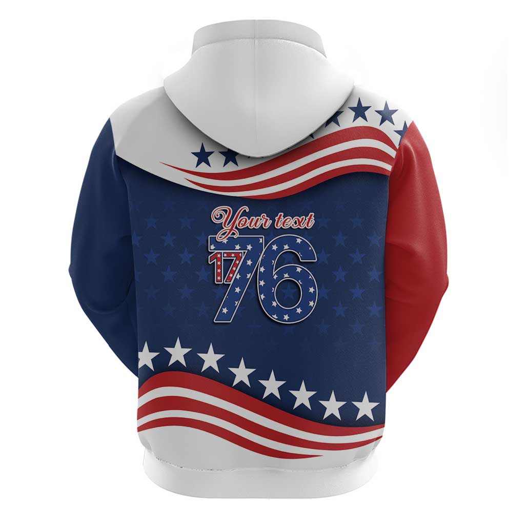 July 4th 1776 American Flag Vintage Personalized Hoodie USA Independence Day