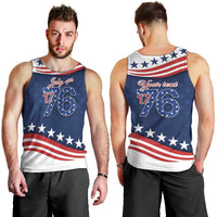 July 4th 1776 American Flag Vintage Personalized Men Tank Top USA Independence Day