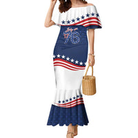 July 4th 1776 American Flag Vintage Personalized Mermaid Dress USA Independence Day