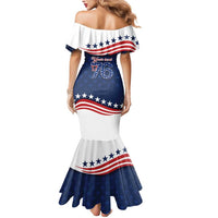 July 4th 1776 American Flag Vintage Personalized Mermaid Dress USA Independence Day
