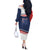 July 4th 1776 American Flag Vintage Personalized Off The Shoulder Long Sleeve Dress USA Independence Day