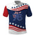 July 4th 1776 American Flag Vintage Personalized Polo Shirt USA Independence Day