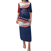 July 4th 1776 American Flag Vintage Personalized Puletasi USA Independence Day