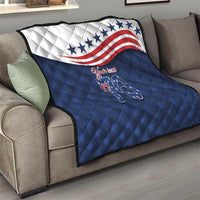 July 4th 1776 American Flag Vintage Personalized Quilt USA Independence Day