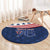 July 4th 1776 American Flag Vintage Personalized Round Carpet USA Independence Day