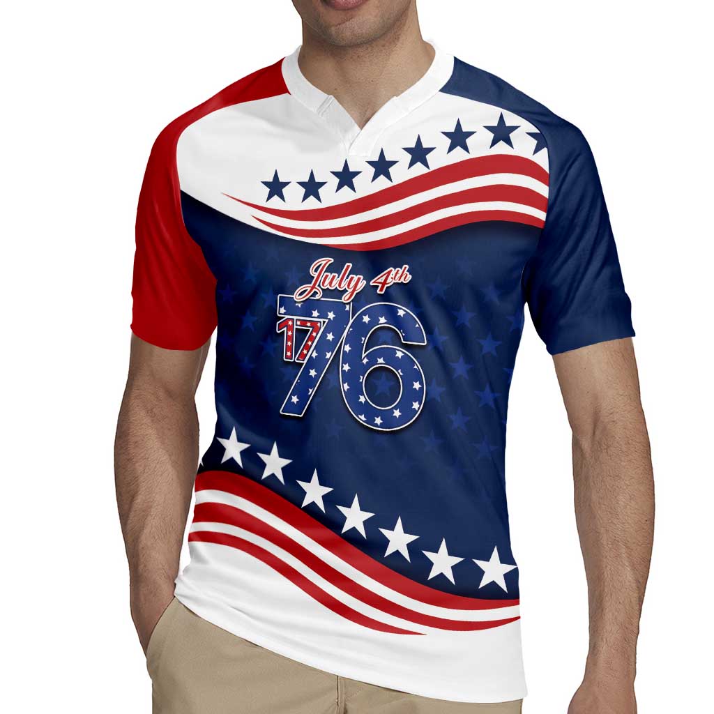July 4th 1776 American Flag Vintage Personalized Rugby Jersey USA Independence Day