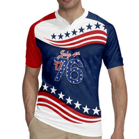 July 4th 1776 American Flag Vintage Personalized Rugby Jersey USA Independence Day