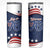 July 4th 1776 American Flag Vintage Personalized Skinny Tumbler USA Independence Day