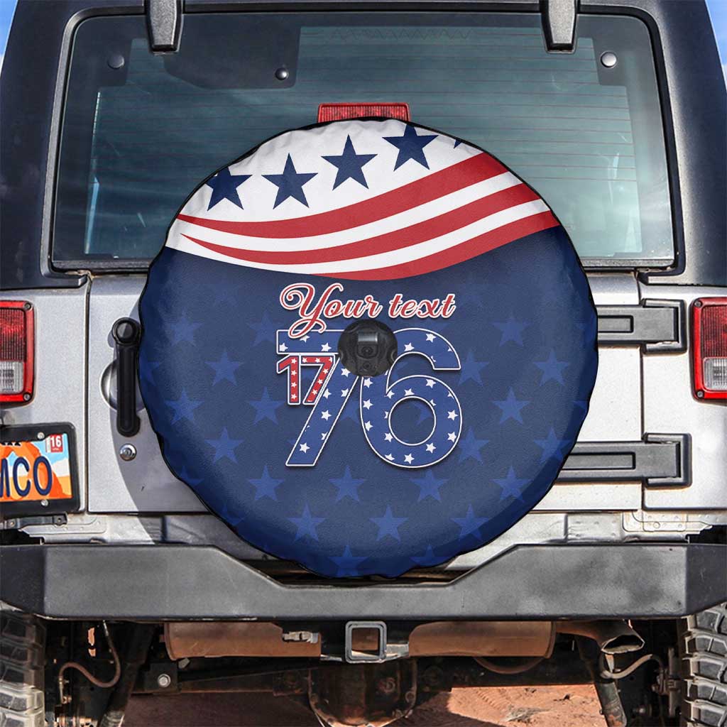 July 4th 1776 American Flag Vintage Personalized Spare Tire Cover USA Independence Day