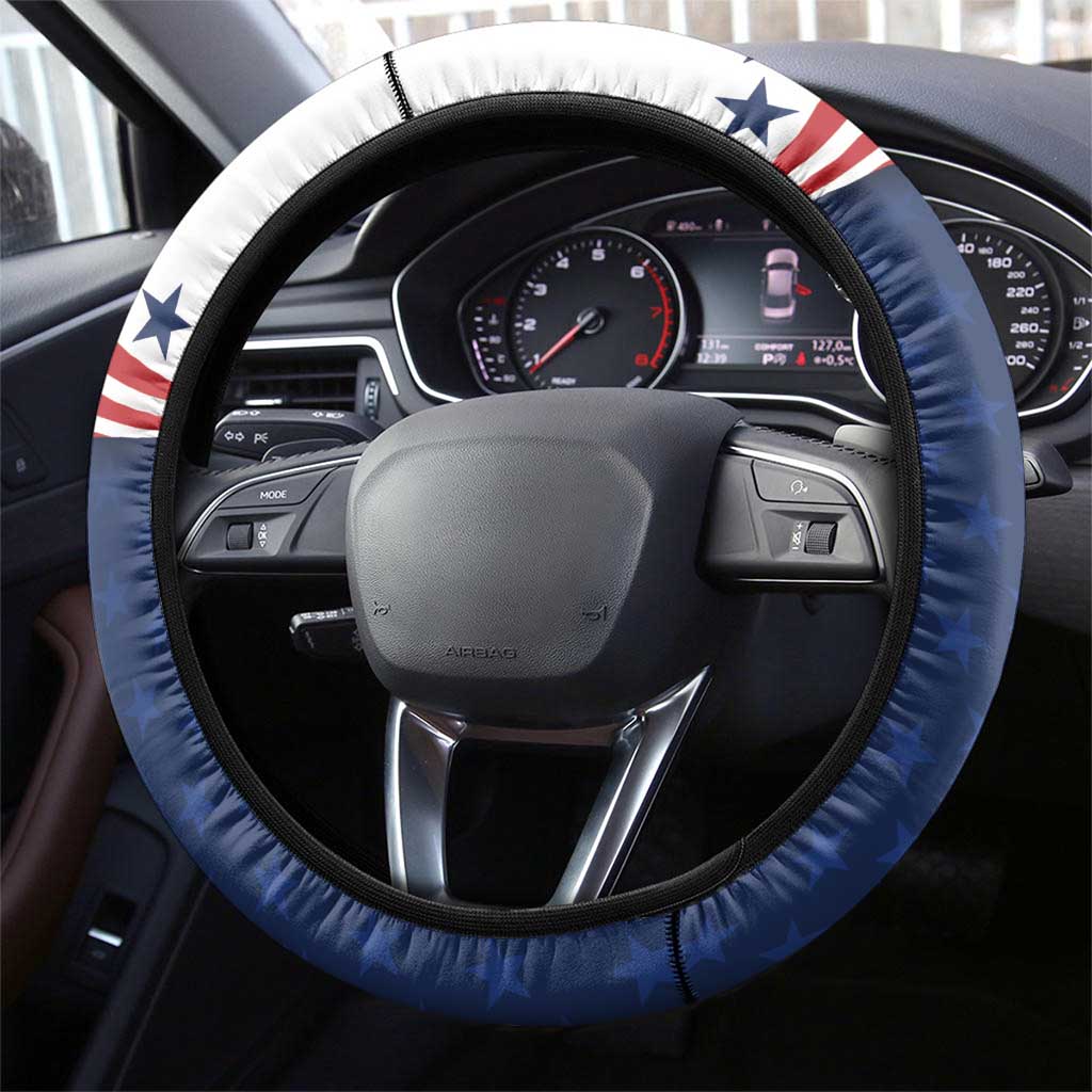 July 4th 1776 American Flag Vintage Steering Wheel Cover USA Independence Day