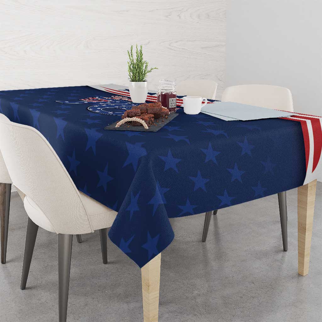 July 4th 1776 American Flag Vintage Personalized Tablecloth USA Independence Day