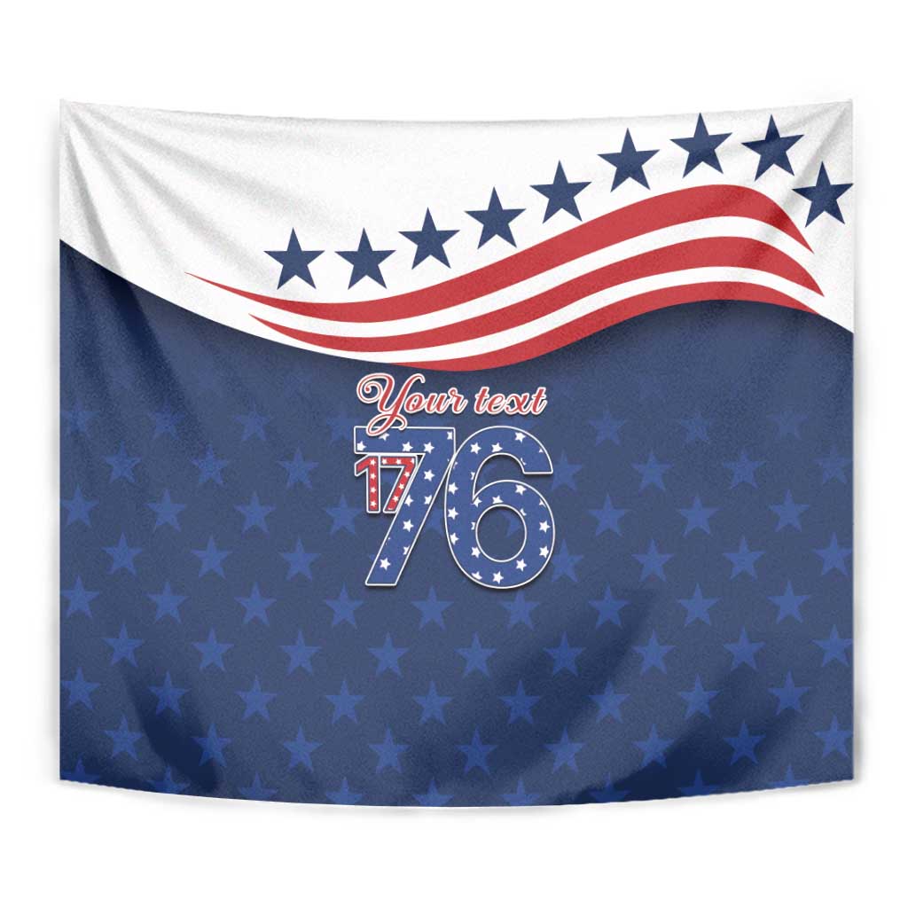 July 4th 1776 American Flag Vintage Personalized Tapestry USA Independence Day