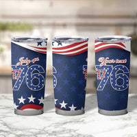 July 4th 1776 American Flag Vintage Personalized Tumbler Cup USA Independence Day