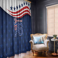 July 4th 1776 American Flag Vintage Personalized Window Curtain USA Independence Day