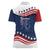 July 4th 1776 American Flag Vintage Personalized Women Polo Shirt USA Independence Day