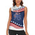 July 4th 1776 American Flag Vintage Personalized Women Sleeveless Polo Shirt USA Independence Day