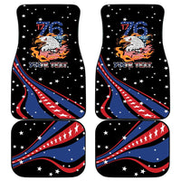 Personalized America History Began 4th of July Car Mats Fire Bald Eagle US Flag