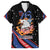 Personalized America History Began 4th of July Family Matching Puletasi and Hawaiian Shirt Fire Bald Eagle US Flag