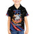 Personalized America History Began 4th of July Family Matching Puletasi and Hawaiian Shirt Fire Bald Eagle US Flag