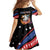 Personalized America History Began 4th of July Family Matching Summer Maxi Dress and Hawaiian Shirt Fire Bald Eagle US Flag