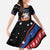 Personalized America History Began 4th of July Family Matching Tank Maxi Dress and Hawaiian Shirt Fire Bald Eagle US Flag