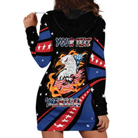 Personalized America History Began 4th of July Hoodie Dress Fire Bald Eagle US Flag