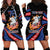 Personalized America History Began 4th of July Hoodie Dress Fire Bald Eagle US Flag