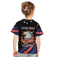 Personalized America History Began 4th of July Kid T Shirt Fire Bald Eagle US Flag