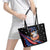 Personalized America History Began 4th of July Leather Tote Bag Fire Bald Eagle US Flag