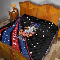 Personalized America History Began 4th of July Quilt Fire Bald Eagle US Flag