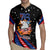 Personalized America History Began 4th of July Rugby Jersey Fire Bald Eagle US Flag