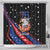 Personalized America History Began 4th of July Shower Curtain Fire Bald Eagle US Flag