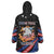 Personalized America History Began 4th of July Wearable Blanket Hoodie Fire Bald Eagle US Flag