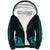 African Dashiki Sherpa Hoodie With Polynesian Pattern - Teal - Wonder Print Shop